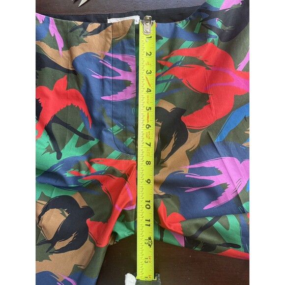 Sonia Rykiel Paris Womens Birds All Over Print Pants Size 36 French, 100% Cotton - Picture 7 of 12